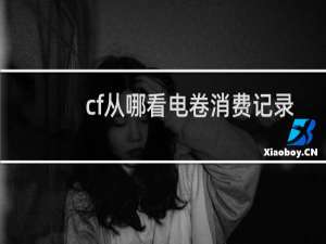 cf从哪看电卷消费记录