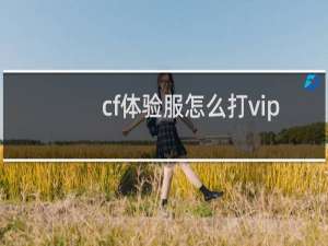 cf体验服怎么打vip