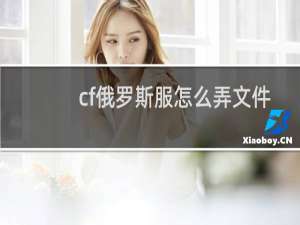 cf俄罗斯服怎么弄文件