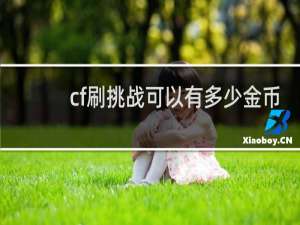 cf刷挑战可以有多少金币