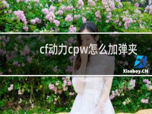 cf动力cpw怎么加弹夹