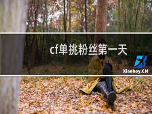 cf单挑粉丝第一天