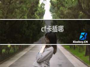 cf卡插哪
