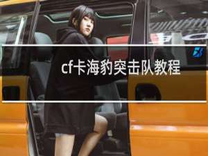 cf卡海豹突击队教程