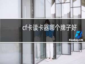 cf卡读卡器哪个牌子好