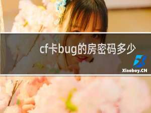 cf卡bug的房密码多少