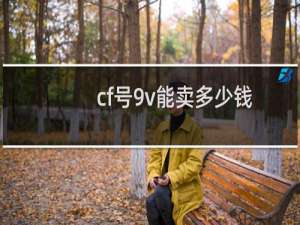 cf号9v能卖多少钱