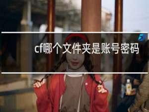 cf哪个文件夹是账号密码