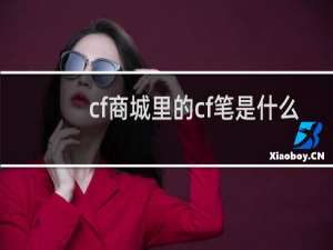 cf商城里的cf笔是什么