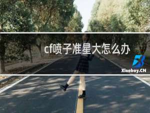 cf喷子准星大怎么办