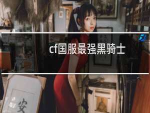 cf国服最强黑骑士