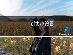 cf大小设置