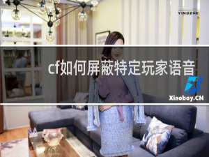 cf如何屏蔽特定玩家语音