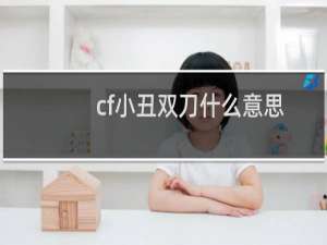 cf小丑双刀什么意思