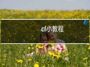 cf小教程