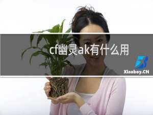 cf幽灵ak有什么用