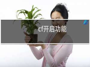 cf开启功能