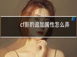 cf影豹追加属性怎么弄
