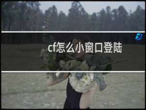 cf怎么小窗口登陆