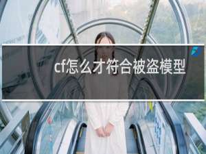 cf怎么才符合被盗模型
