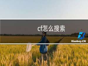 cf怎么搜索