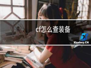 cf怎么查装备