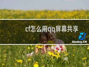 cf怎么用qq屏幕共享