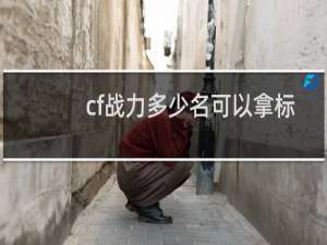 cf战力多少名可以拿标