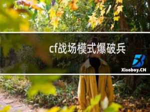cf战场模式爆破兵