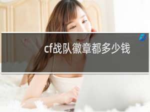 cf战队徽章都多少钱