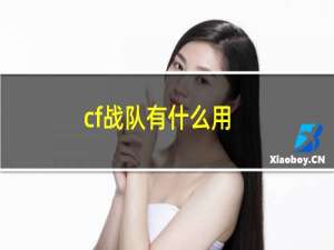 cf战队有什么用