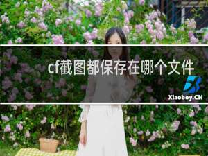 cf截图都保存在哪个文件