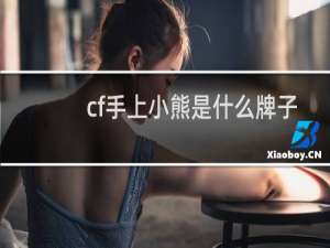 cf手上小熊是什么牌子