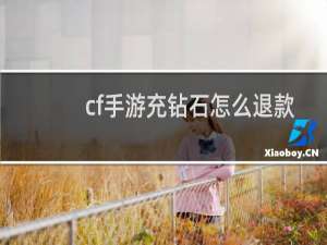 cf手游充钻石怎么退款