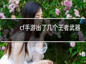 cf手游出了几个王者武器