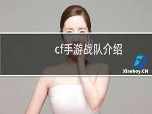cf手游战队介绍