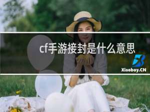 cf手游接封是什么意思