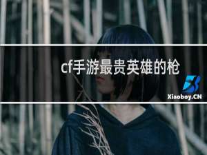 cf手游最贵英雄的枪