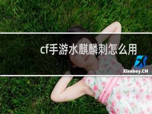 cf手游水麒麟刺怎么用