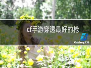 cf手游穿透最好的枪