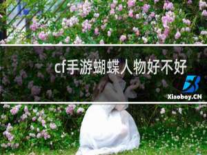 cf手游蝴蝶人物好不好
