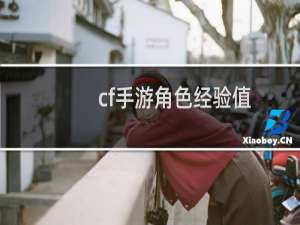 cf手游角色经验值