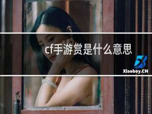 cf手游赏是什么意思