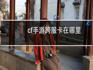 cf手游跨服卡在哪里