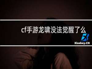 cf手游龙啸没法觉醒了么