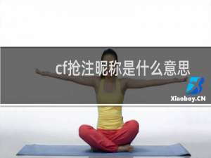 cf抢注昵称是什么意思