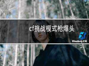 cf挑战模式枪爆头