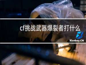 cf挑战武器爆裂者打什么
