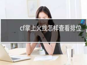cf掌上火线怎样查看排位