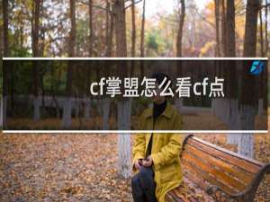 cf掌盟怎么看cf点